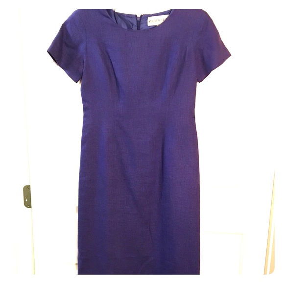 purple linen dress